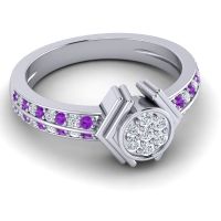 Simple Floral Art Deco Kusumina Ring