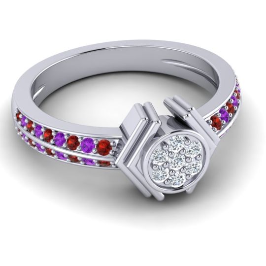 Simple Floral Art Deco Kusumina Ring