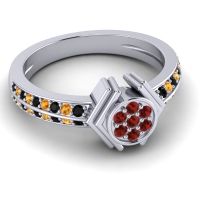 Simple Floral Art Deco Kusumina Ring