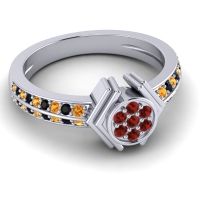 Simple Floral Art Deco Kusumina Ring