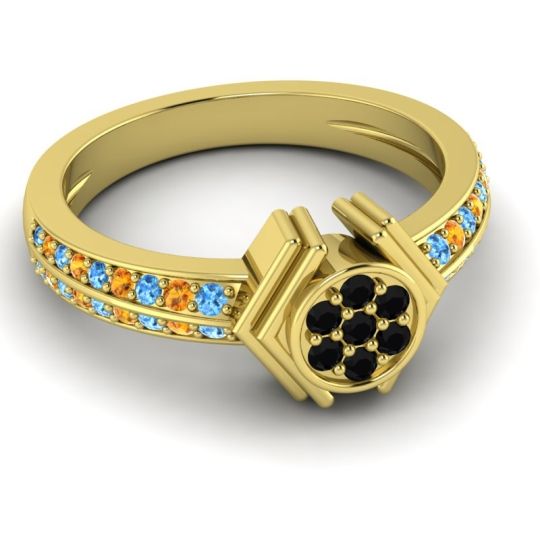 Simple Floral Art Deco Kusumina Ring