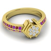 Simple Floral Art Deco Kusumina Ring