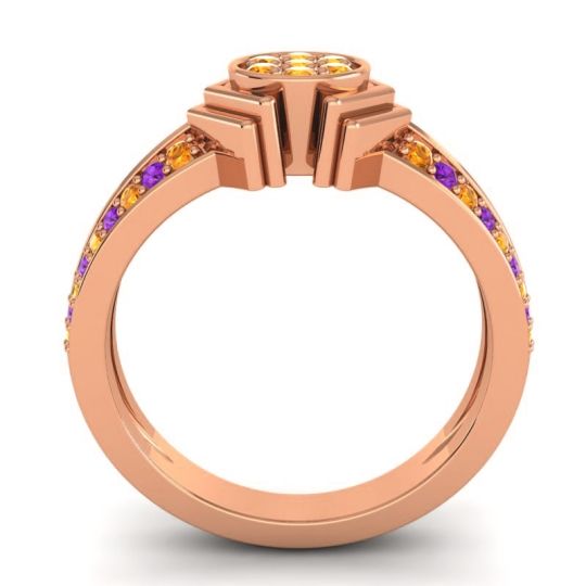 Simple Floral Art Deco Kusumina Ring