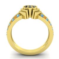 Simple Floral Art Deco Kusumina Ring