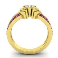 Simple Floral Art Deco Kusumina Ring