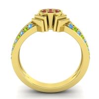 Simple Floral Art Deco Kusumina Ring