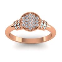Lab Diamond Fashion Ring In 18K Rose Gold With Aquamarine – Vedika Statement Ring