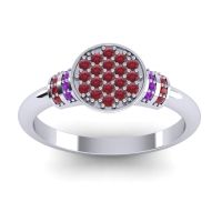 Statement Floral Pave Vedika Ring