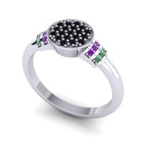 Statement Floral Pave Vedika Ring