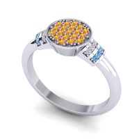 Statement Floral Pave Vedika Ring