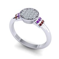 Statement Floral Pave Vedika Ring