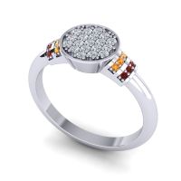 Statement Floral Pave Vedika Ring