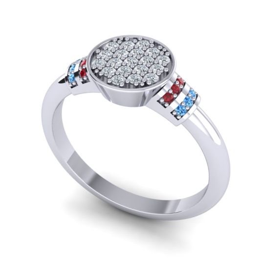 Statement Floral Pave Vedika Ring