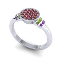 Statement Floral Pave Vedika Ring