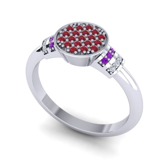 Statement Floral Pave Vedika Ring