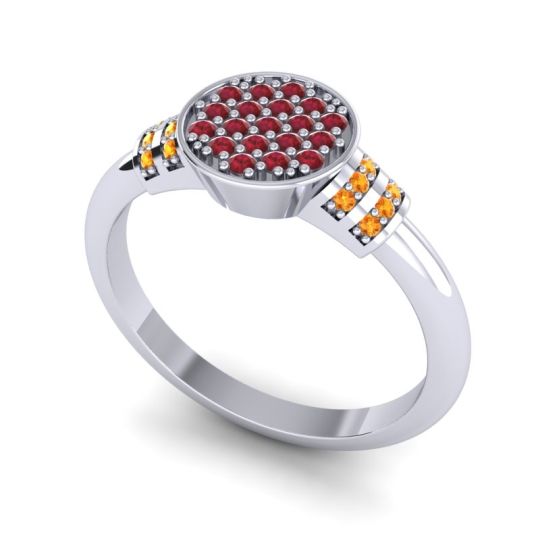 Statement Floral Pave Vedika Ring
