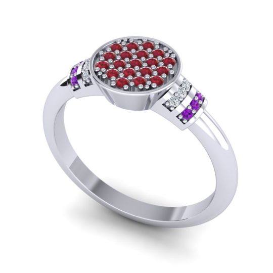 Statement Floral Pave Vedika Ring