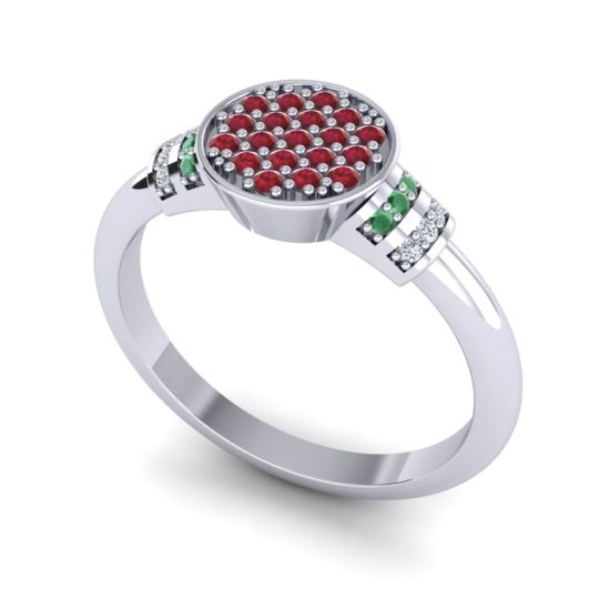 Statement Floral Pave Vedika Ring