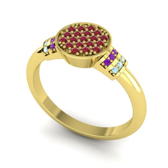 Statement Floral Pave Vedika Ring