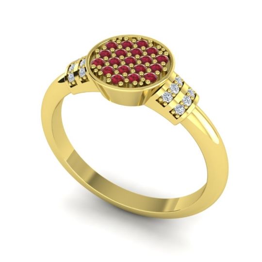 Statement Floral Pave Vedika Ring