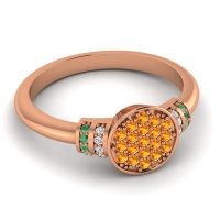 Statement Floral Pave Vedika Ring