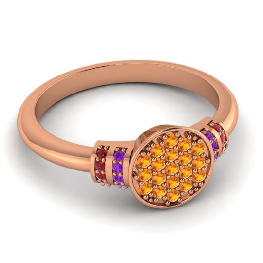 Statement Floral Pave Vedika Ring