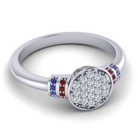 Statement Floral Pave Vedika Ring