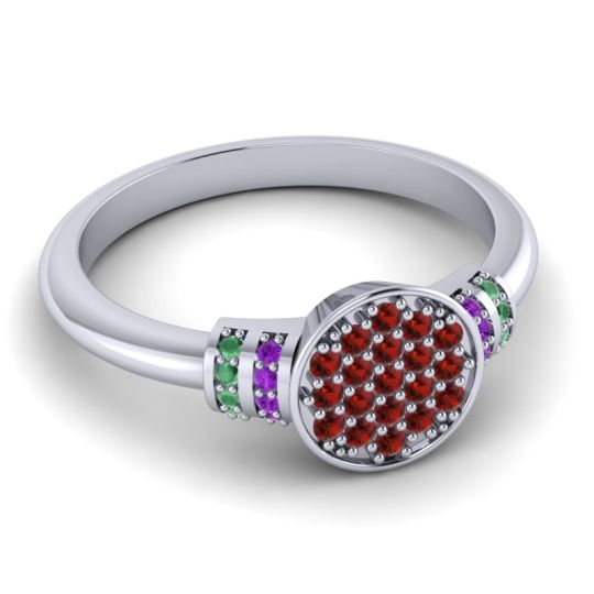 Statement Floral Pave Vedika Ring