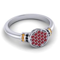 Statement Floral Pave Vedika Ring