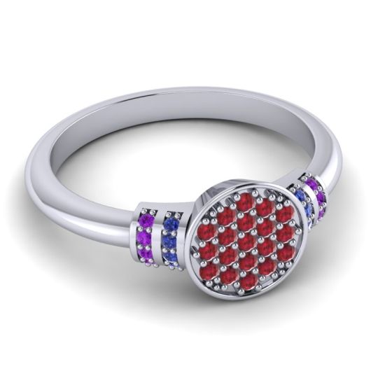 Statement Floral Pave Vedika Ring