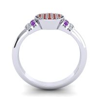 Statement Floral Pave Vedika Ring