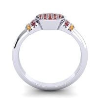 Statement Floral Pave Vedika Ring