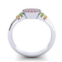 Statement Floral Pave Vedika Ring