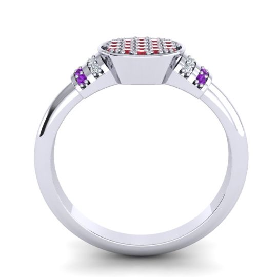 Statement Floral Pave Vedika Ring