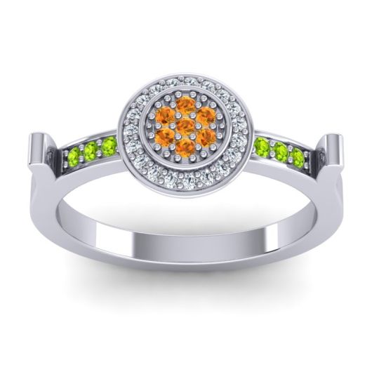 Statement Floral Pave Ragga Ring