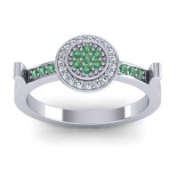 Statement Floral Pave Ragga Ring