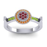 Statement Floral Pave Ragga Ring