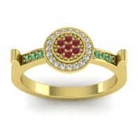 Statement Floral Pave Ragga Ring