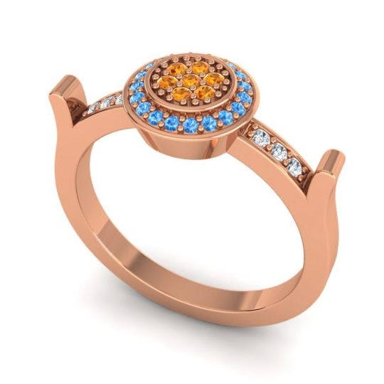 Statement Floral Pave Ragga Ring