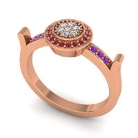 Statement Floral Pave Ragga Ring