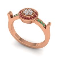 Statement Floral Pave Ragga Ring