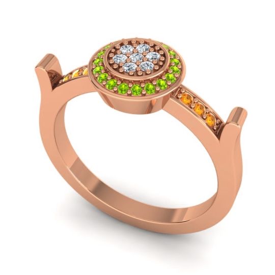 Statement Floral Pave Ragga Ring