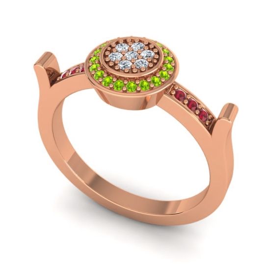 Statement Floral Pave Ragga Ring