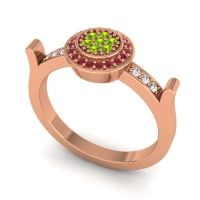 Statement Floral Pave Ragga Ring