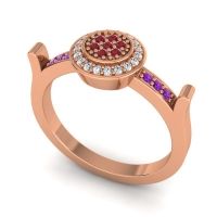 Statement Floral Pave Ragga Ring