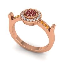 Statement Floral Pave Ragga Ring