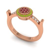 Statement Floral Pave Ragga Ring