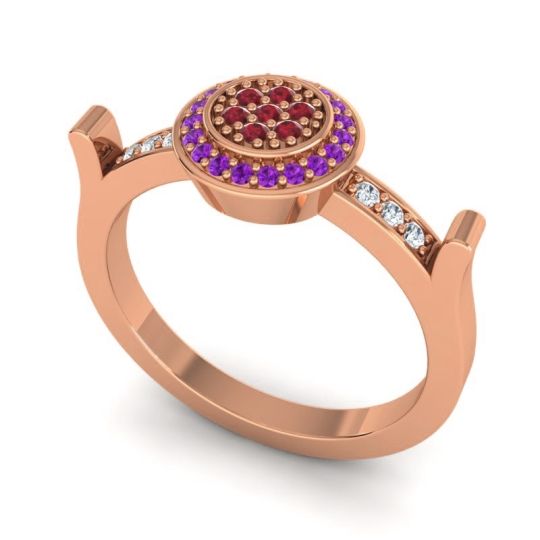 Statement Floral Pave Ragga Ring