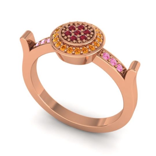 Statement Floral Pave Ragga Ring