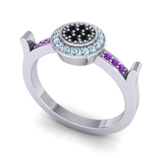 Statement Floral Pave Ragga Ring